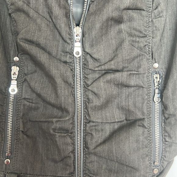 NWT! Denim Parachute Belted Vest by Sugarfly - Picture 4 of 7